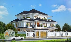 BIỆT THỰ 3 TẦNG PHONG CÁCH TÂN CỔ ĐIỂN TẠI HẢI DƯƠNG