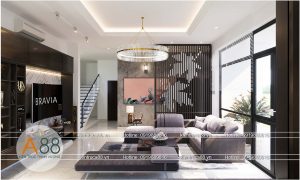 MẪU THIẾT KẾ PHÒNG KHÁCH VÀ BẾP ĂN PHONG CÁCH HIỆN ĐẠI
