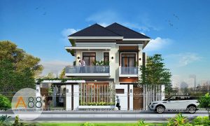 Thiết kế biệt thự trên đất 300m2
