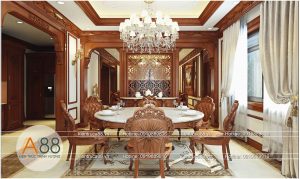 THIẾT KẾ NỘI THẤT BIỆT THỰ PHONG CÁCH TÂN CỔ ĐIỂN