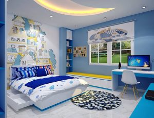 thiết kế nội thất phòng ngủ cho bé trai