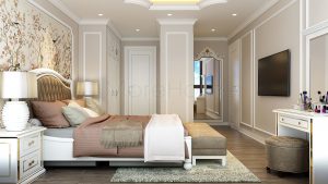 thiết kế nội thất phòng ngủ khách sạn 4 sao