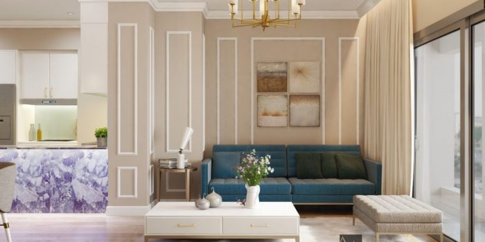 thiết kế nội thất tân cổ điển