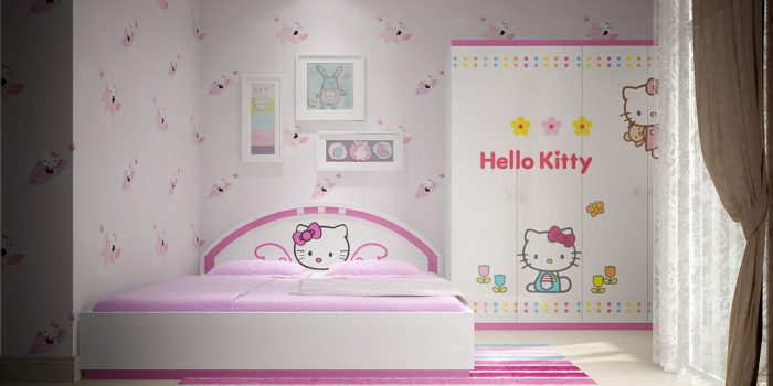 mẫu phòng ngủ cho bé gái