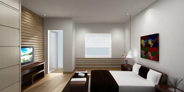 thiết kế nội thất phòng ngủ gia đình