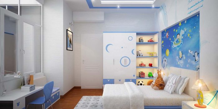 phòng ngủ cho bé trai