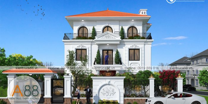 công ty chuyên thiết kế biệt thự tân cổ điển đẹp