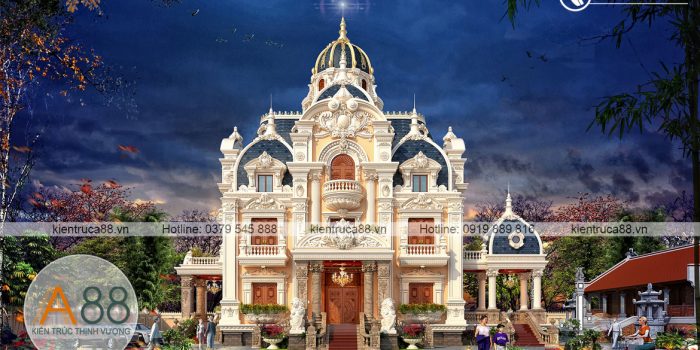 Thiết kế biệt thự lâu đài kiểu pháp