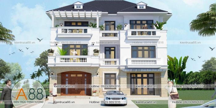 Thiết kế biệt thự theo phong cách tân cổ điển