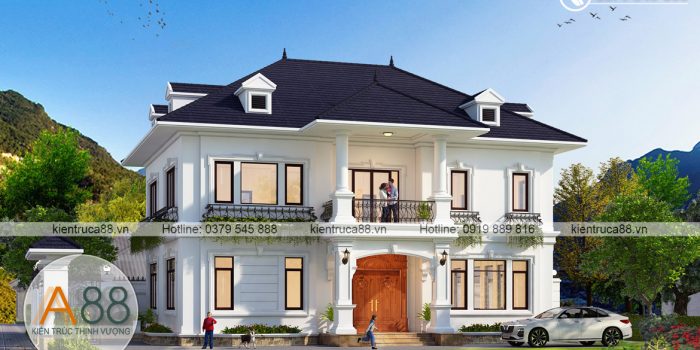 biệt thự 2 tầng tân cổ điển tại vĩnh phúc