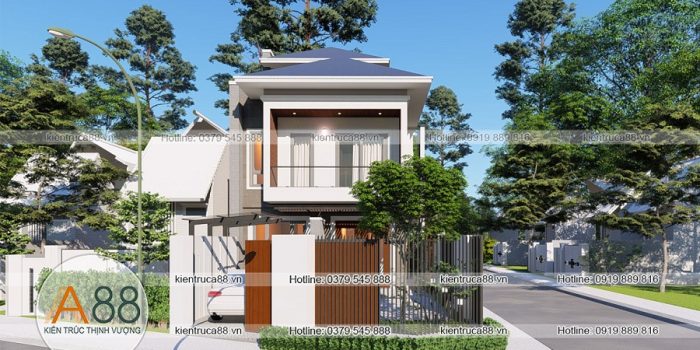 mẫu thiết kế biệt thự nhà phố hiện đại