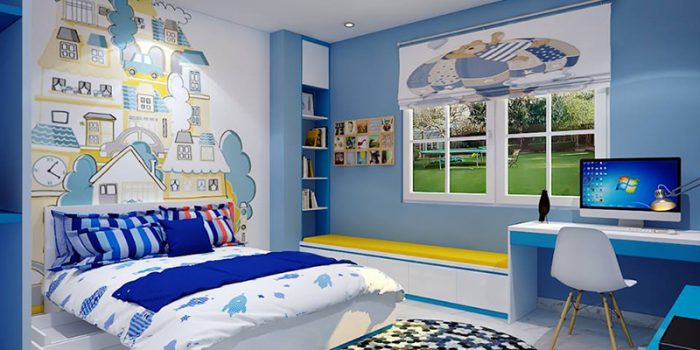 thiết kế nội thất phòng ngủ cho bé