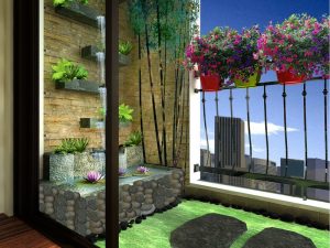 tiểu cảnh ban công chung cư đẹp